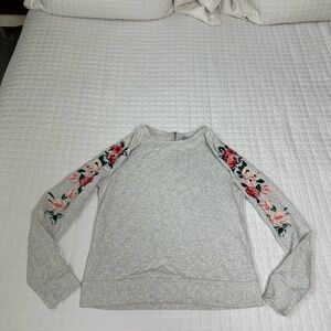 A New Day Floral Embroidery Top Small